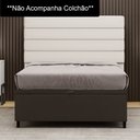 Ver imagem 2 de Base para Cama Box Baú Casal 138x188cm Hit I02 Suede Marrom - Mpozenato