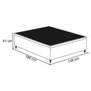 Ver imagem 4 de Base para Cama Box Baú Casal 138x188cm Hit I02 Suede Marrom - Mpozenato