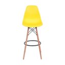 Ver imagem 2 de Banqueta Amarela - Base Madeira