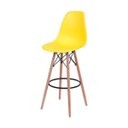 Ver imagem 1 de Banqueta Amarela - Base Madeira