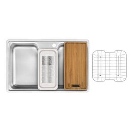 Cuba Em Inox Franke Bell 81x51x20cm Com Acessórios E Válvula 4,5 - 2