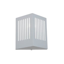 Arandela triangular vazada E27 60W branca Auremar - 1