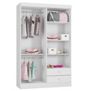 Ver imagem 3 de Guarda-roupa Infantil Quarto de Bebê Louise 4 Portas Branco - Desk Design