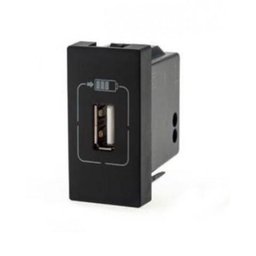 Tomada USB Pial Plus+ um Módulo Preto - Pial Legrand - 1