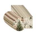 Ver imagem 2 de Kit Sousplat + Guardanapo Natal Boho Christmas Nsw 12 Peças sem Base