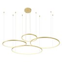 Ver imagem 1 de Lustre Pendente Nordecor Daire 2525 Dourado Led Bivolt