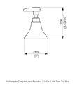 Ver imagem 2 de Acabamento Para Registro Base Deca 11/2" Time Top Plus C31 - Perflex - 11626210