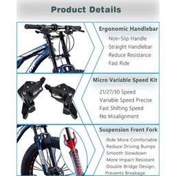 Bicicleta HQYG Suspensão Total Pneu Gordo Aro 24/26 Importada - 3