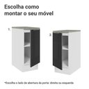 Ver imagem 4 de Balcão de Cozinha 35 Cm 1 Porta Branco/preto Lux Madesa Branco/preto