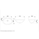 Ver imagem 3 de Cuba Oval Embutir 49x32.5cm Sl - Celite Branco