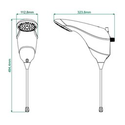 Chuveiro Zagonel Sublime Eletrônico Preto 127V - 2