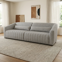 Ver imagem 1 de Sofá 02 Lugares Living Ísis Tecido Acquablock Pet Friendly Cinza 2,30m