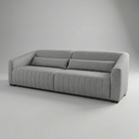 Ver imagem 2 de Sofá 02 Lugares Living Ísis Tecido Acquablock Pet Friendly Cinza 2,30m