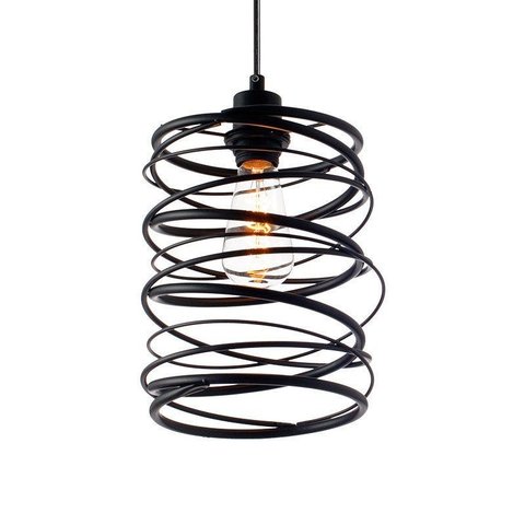 Lustre Pendente Avant Electra Preto Fosco E27 Bivolt