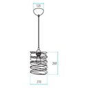 Ver imagem 3 de Lustre Pendente Avant Electra Preto Fosco E27 Bivolt