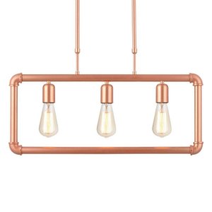Lustre Pendente Avant Hash 3 Cobre E27 Bivolt