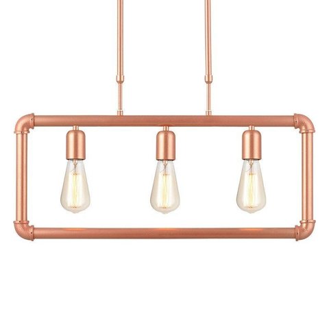 Lustre Pendente Avant Hash 3 Cobre E27 Bivolt