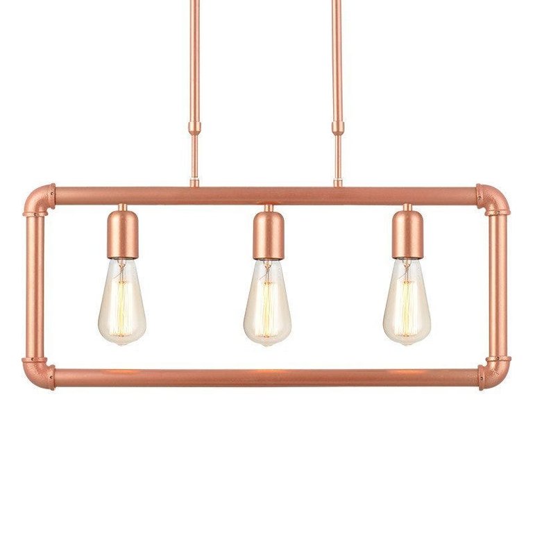 Lustre Pendente Avant Hash 3 Cobre E27 Bivolt