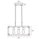 Ver imagem 3 de Lustre Pendente Avant Hash 3 Cobre E27 Bivolt