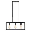 Ver imagem 2 de Lustre Pendente Avant Hash 3 Preto Fosco E27 Bivolt