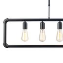 Ver imagem 2 de Lustre Pendente Avant Hash 5 Preto Fosco E27 Bivolt