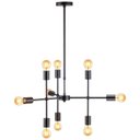 Ver imagem 2 de Lustre Pendente Avant Hash 9 Preto Fosco E27 Bivolt