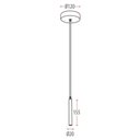Ver imagem 3 de Lustre Pendente Avant Spear Linear Pequeno Branco com Led Bivolt