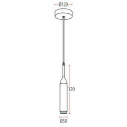 Lustre Pendente Avant Spear Piqué Branco com Led Bivolt - 3