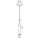 Ver imagem 3 de Lustre Pendente Avant Spear Piqué Branco com Led Bivolt
