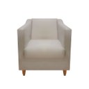 Ver imagem 4 de Kit Namoradeira e 2 Poltronas Titânio Suede Bege