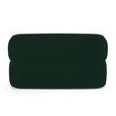 Ver imagem 4 de Sofá Orgânico 02 Lugares Living Glee 140cm Veludo Verde Escuro - Desk Design