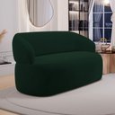 Ver imagem 1 de Sofá Orgânico 02 Lugares Living Glee 140cm Veludo Verde Escuro - Desk Design