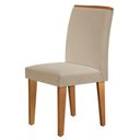 Ver imagem 6 de Mesa Aster 180 Tampo Em Mdf Canto Reto Com 6 Cadeiras Lunara Moderna Creme, Off White E Imbuia