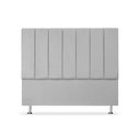 Ver imagem 2 de Cabeceira Estofada Cama Box Carla Linha Premium Cor:Cinza;Tamanho:Casal 140 cm