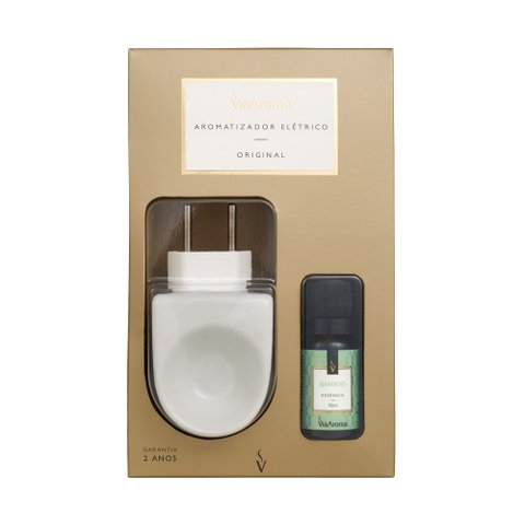 Aromatizador Elétrico de Ambientes Bivolt com Essência de Bamboo - Via Aroma