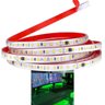 Fita Led Dupla Face Smd Verde 3 Metros Decoraçao Perfil Gesso Sanca Teto Rebaixado Sala Quarto Ilumi - 2