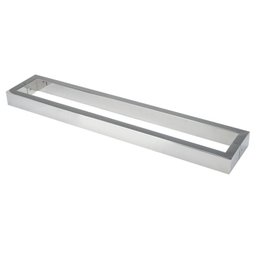 Puxador Inox para Porta Madeira e Vidro Retangular U Barra Chata 60cm H07 - 2
