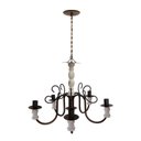 Ver imagem 4 de Pendente Lustre De Madeira E Ferro Rustico para Decoração de Quarto - Verniz & Branco
