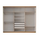Ver imagem 7 de Guarda-Roupa Casal Magnus 6 Portas 3 Gavetas com Espelho Cinamomo - Panorama Móveis