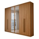 Ver imagem 3 de Guarda-Roupa Casal Magnus 6 Portas 3 Gavetas com Espelho Cinamomo - Panorama Móveis