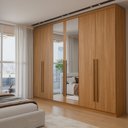 Ver imagem 1 de Guarda-Roupa Casal Magnus 6 Portas 3 Gavetas com Espelho Cinamomo - Panorama Móveis