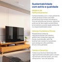 Ver mais imagens de Rack para Tv até 72 Polegadas 180cm 100% Mdf Yucca CabeCasa MadeiraOriginals