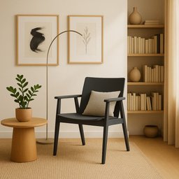 Cadeira Eletra - Madeira Maciça Tauari com Assento Laminado Anatômico - 1