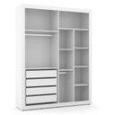Ver imagem 5 de Berço Americano com Capitonê New Boucle e Guarda Roupa Tutto New 2 Portas Branco Acetinado - Matic