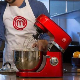 Batedeira Masterchef Vermelha Ba1001v, 8 Velocidades, 5 Acessórios, 4,3 Litros e 700w - 2 Batedeira Masterchef Vermelha Ba1001v, 8 Velocidades, 5 Acessórios, 4,3 Litros e 700w - 2