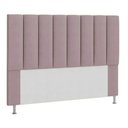 Ver imagem 1 de Cabeceira Estofada Cama Box Solteiro 90 Cm Carla Suede Rosê
