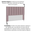 Ver imagem 4 de Cabeceira Estofada Cama Box Solteiro 90 Cm Carla Suede Rosê