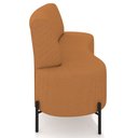 Ver mais imagens de Sofá Chaise 2 Lugares Sala Living 135cm Pés Industrial Cayman K01 Linho Terracota - Lyam Decor