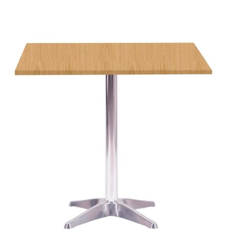 Mesa Delta em Alumínio 75 Cm (alt) Base em X Tampo Mdp Quadrado 80 Cm (larg) X 2,50 Cm (alt) Samba