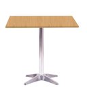 Ver imagem 1 de Mesa Delta em Alumínio 75 Cm (alt) Base em X Tampo Mdp Quadrado 80 Cm (larg) X 2,50 Cm (alt) Samba